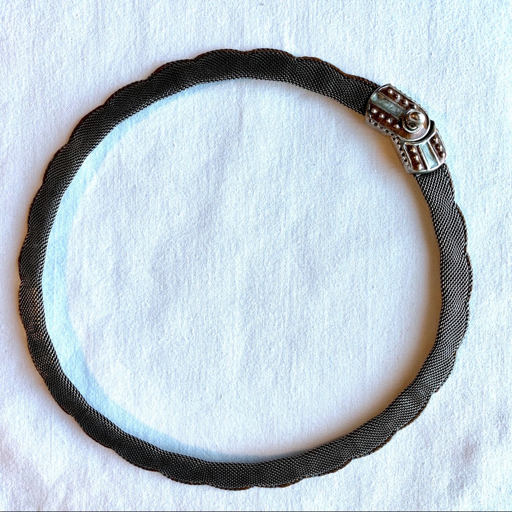 Longaberger So Rachel Scallop Mesh Collar Necklace